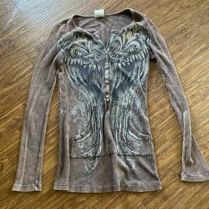 Brown angel wing thermal
